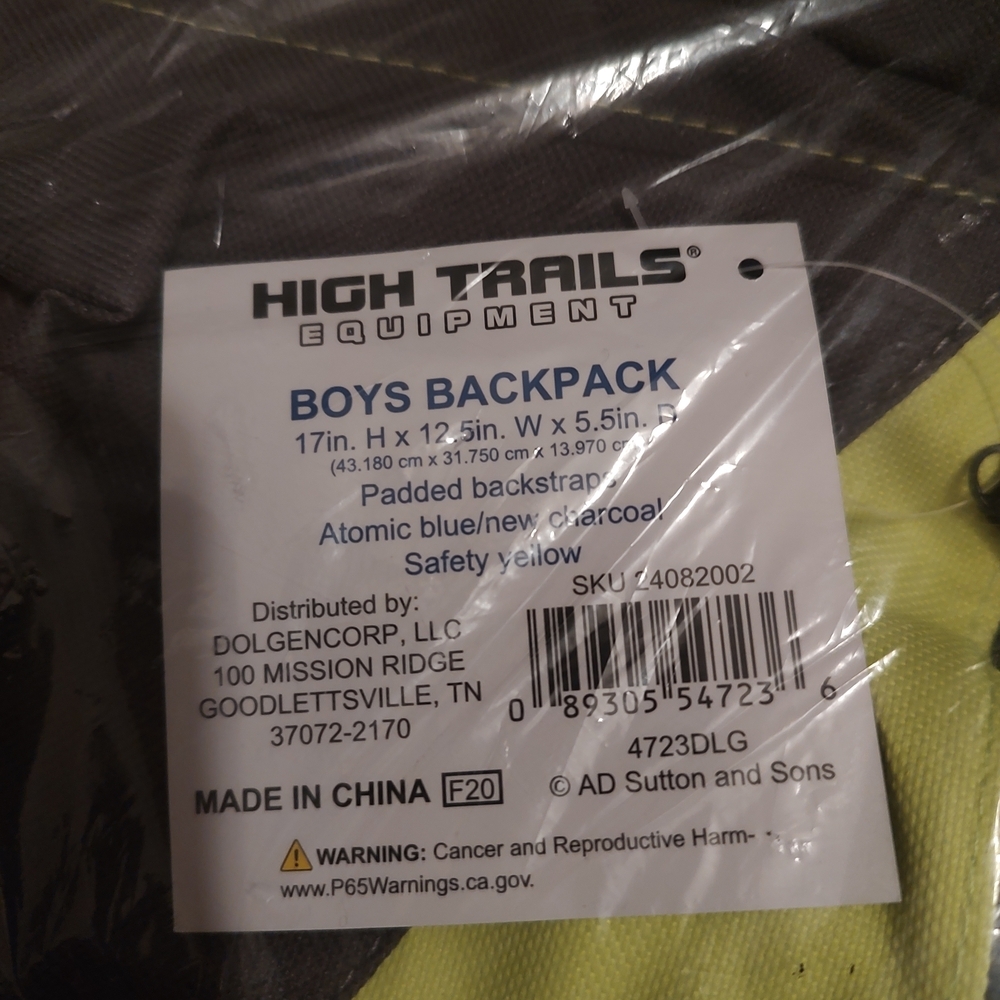 Colorblock Backpack with Front Pocket - Picture 3 of 3